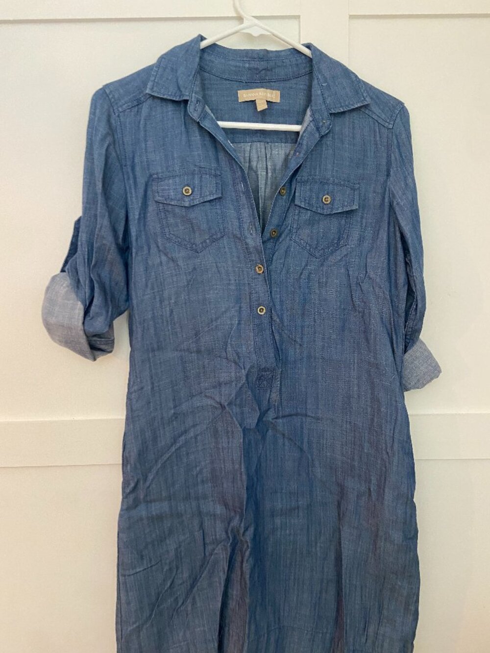 Banana Republic Chambray Shirt Dress